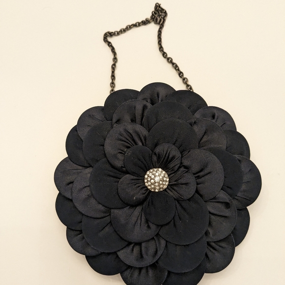 Jacques vert navy flower clutch - Picture 4 of 6
